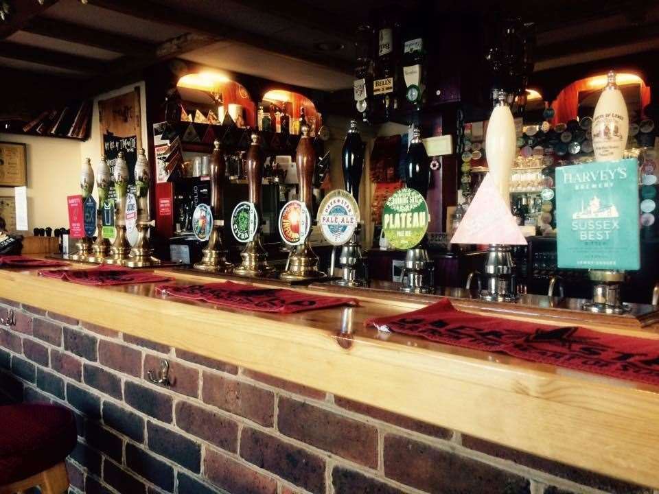 The bar at The Berry pub in Walmer, Deal, is lined with real ales and craft beers. Picture: The Berry on Facebook