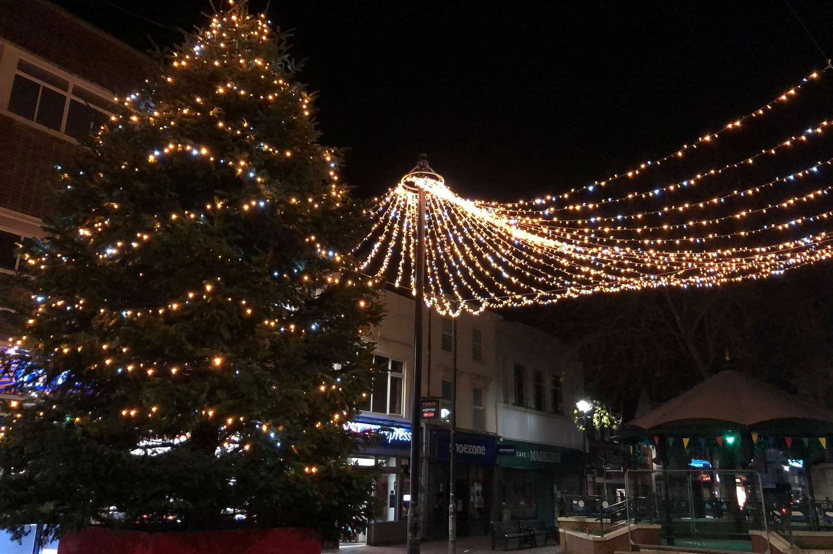Christmas lights in Ashford. Picture: Gala Lights