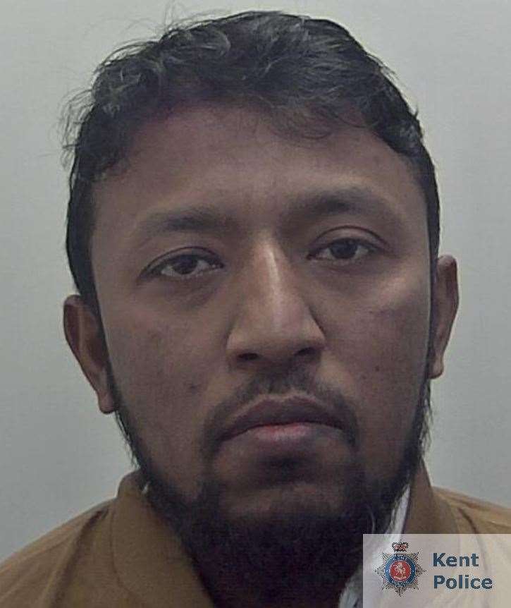 Moyazzam Hossain was jailed for four years after admitting stalking. Picture: Kent Police