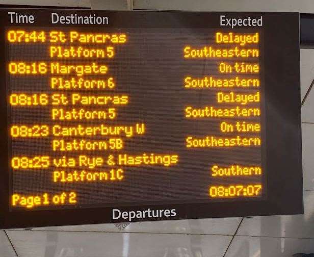 Trains are being cancelled and delayed due to a signalling problem