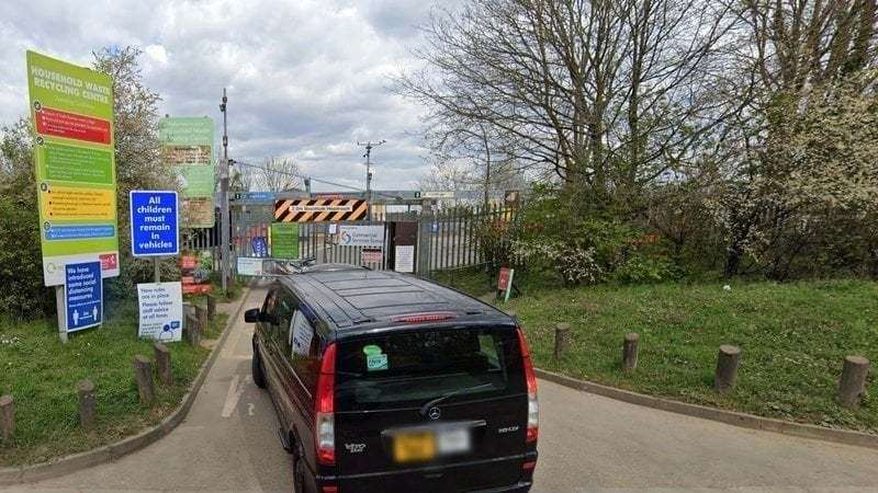 The Household Waste Recycling Centre in West Dartford has been earmarked for potential closure. Picture: Google Maps