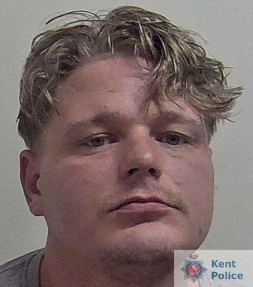Knifeman James Cable was arrested after armed police swooped on the Asda store in Swanley. Picture: Kent Police
