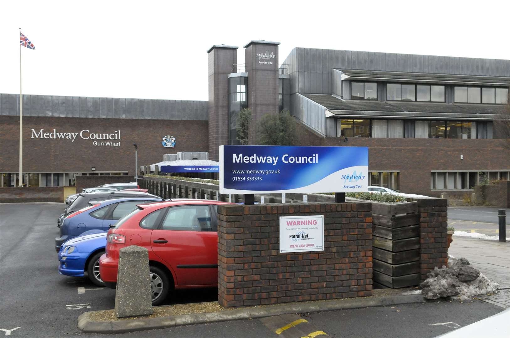 Medway Council wants to rent out office space at its headquarters in Dock Road, Chatham. Picture: Andy Payton