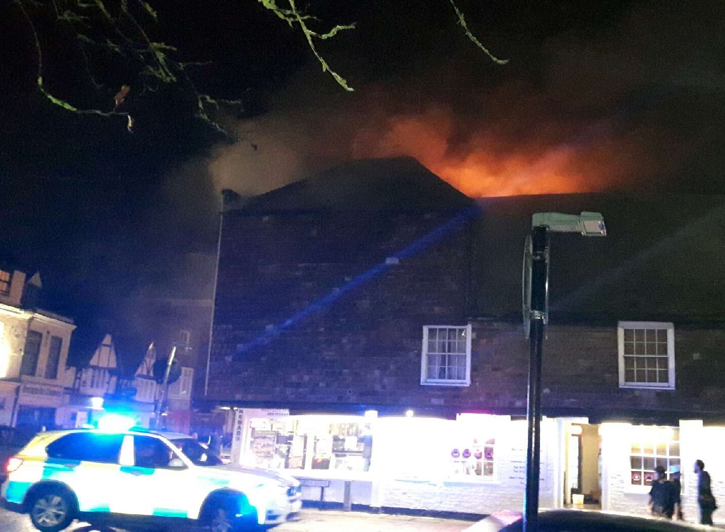 The fire above Westgate Kebabs