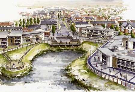 An artist's impression of how the development might look