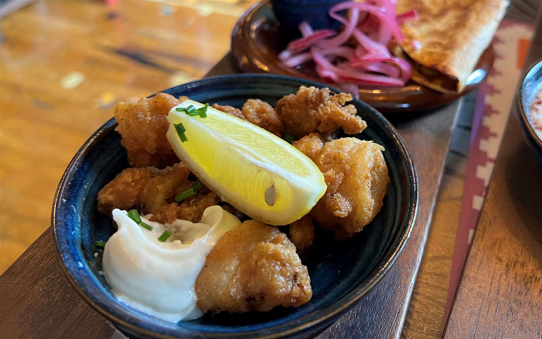 The salt and pepper squid...the standout dish