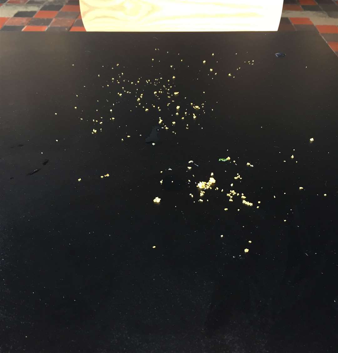 The Wotsit crumbs left strewn across my table (51040919)