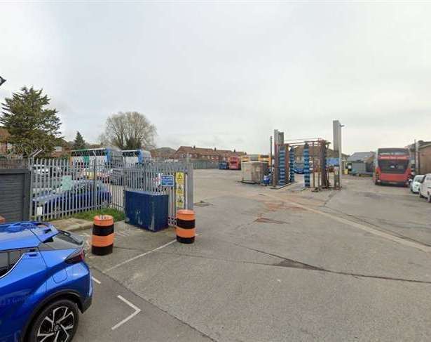Stagecoach shut its bus depot in Cheriton, Folkestone, in September. Picture: Google Street View