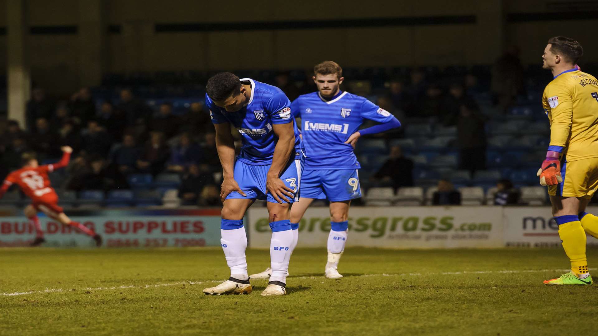 Gills react to Chesterfield's late goal Picture: Andy Payton
