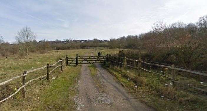 The entrance to the orchard site near Goudhurst from Smiths Lane. Picture: Google Street View