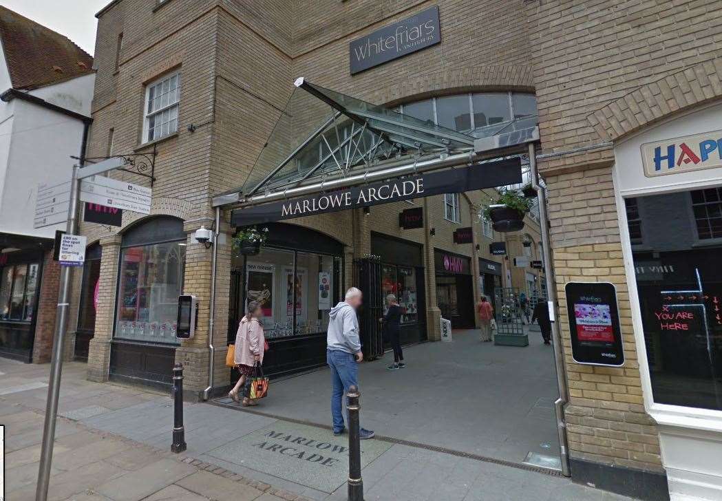 The entrance to the Marlowe Arcade in St Margaret's Street, where "England's oldest pub" once stood. Picture: Google Street View