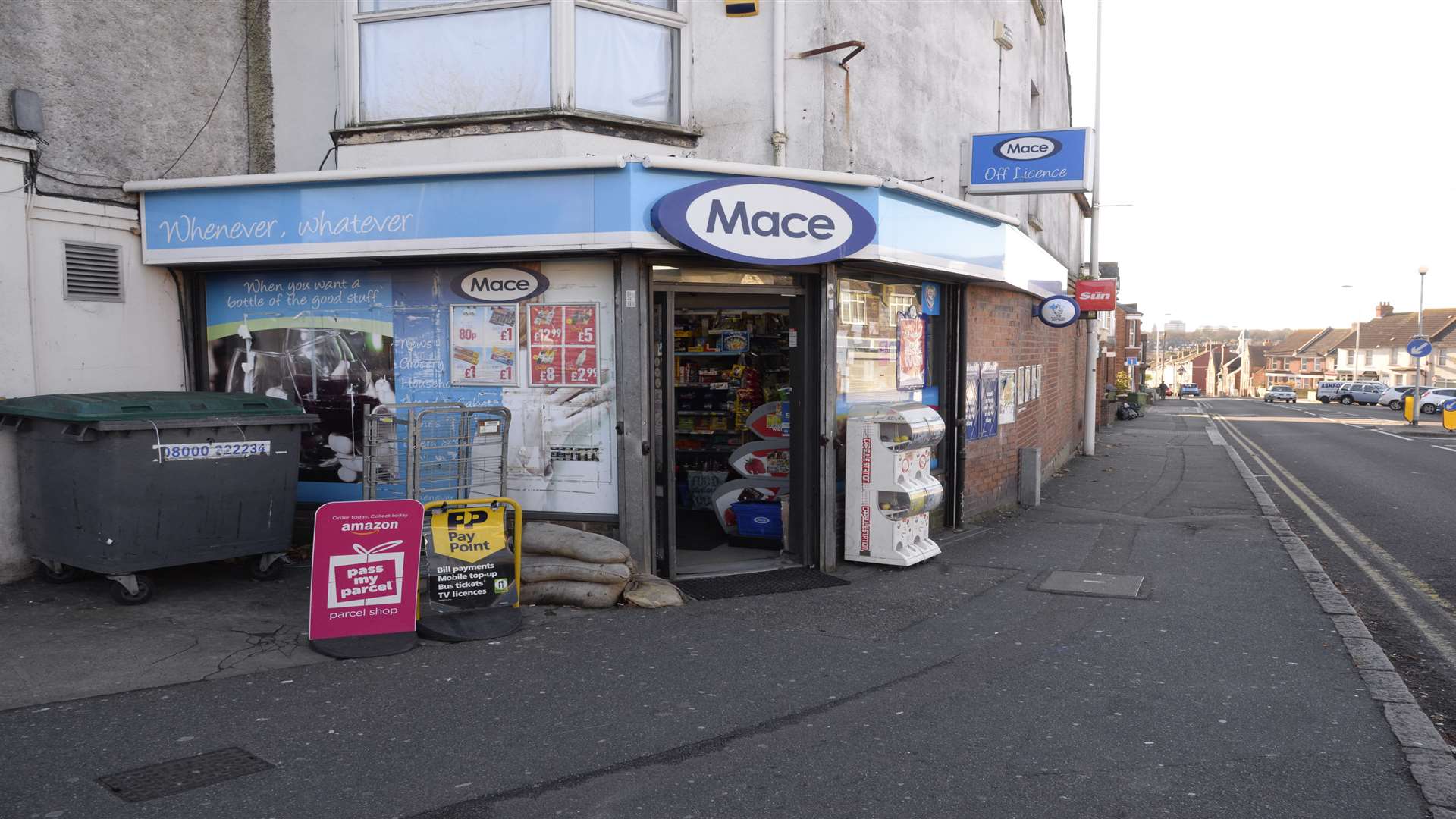 Mace Corner Shop, where the window is said to have been damaged. Picture: Chris Davey