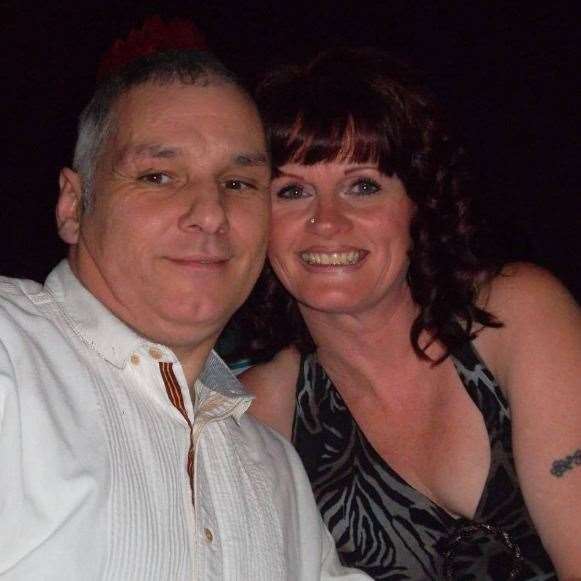 Tony Hannington suffered four years of abuse at the hands of his wife Tracy, right