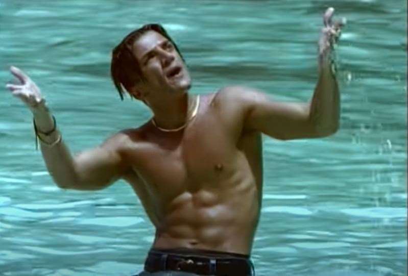 The singer first found fame with his single, Mysterious Girl, and its tropical music video. Picture: YouTube