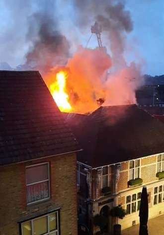 At it's height, 15 fire engines were at the scene. Picture: Bethan Maisie Caffyn