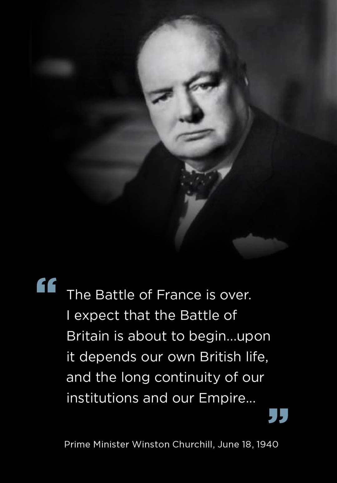 Winston Churchill's words