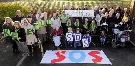 Members of the SOS campaign group