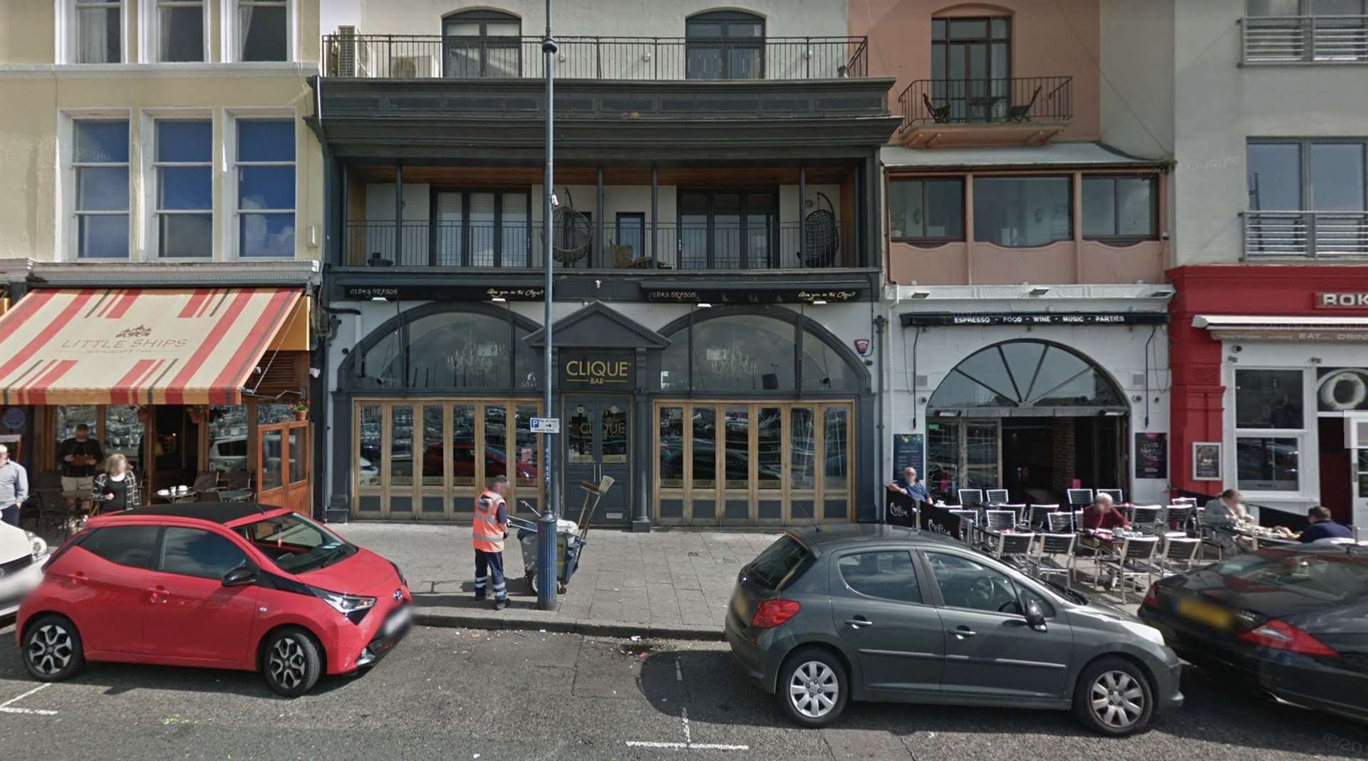 It happened in Clique Bar in Harbour Parade.. Picture: Google Street View