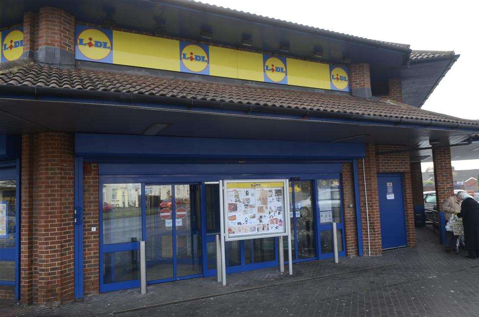 The Lidl store in New Street, Ashford