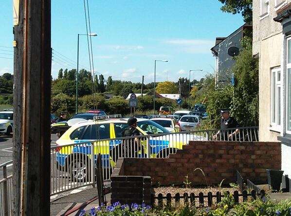 Police at the incident in Darenth. Picture: @OliHorwood