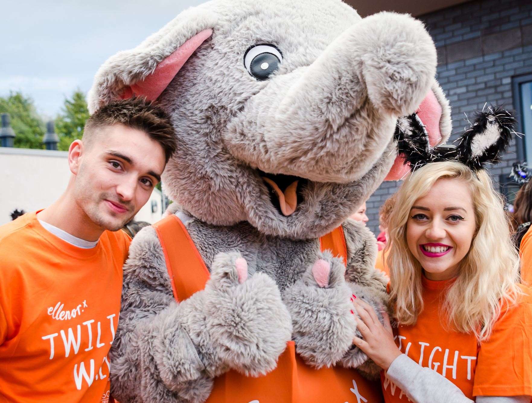 Tom and his wife Kelsey Hardwick previously took part in a twilight walk supporting the Gravesend charity