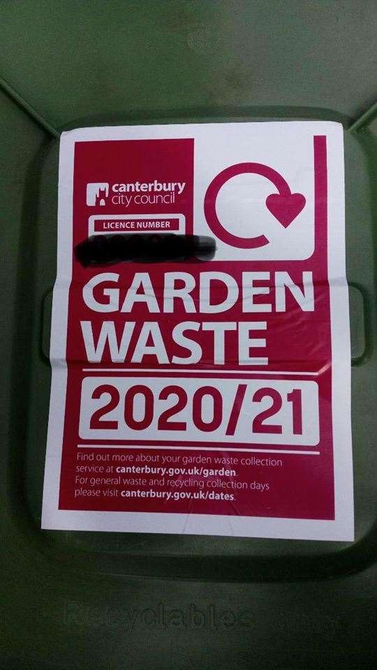 Stickers must now be placed on green bins in order to be emptied