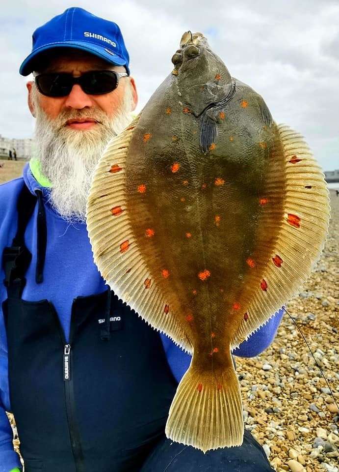 Dave Wood Brignall from St Mary's bay ventured down to West Sussex for a session after plaice