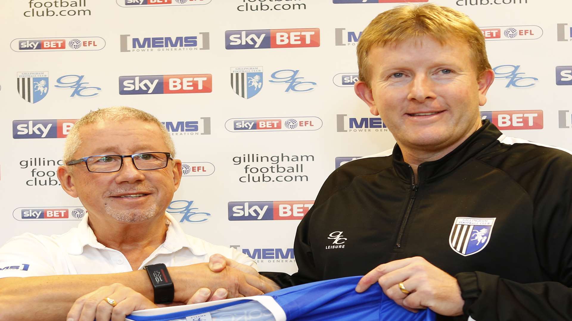 Gills chairman Paul Scally with Ady Pennock back in January Picture: Andy Jones