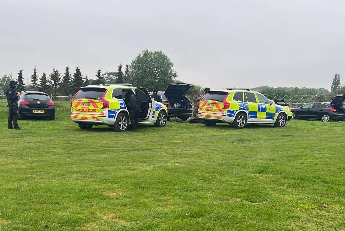 Police were called to an airsoft site in Faversham