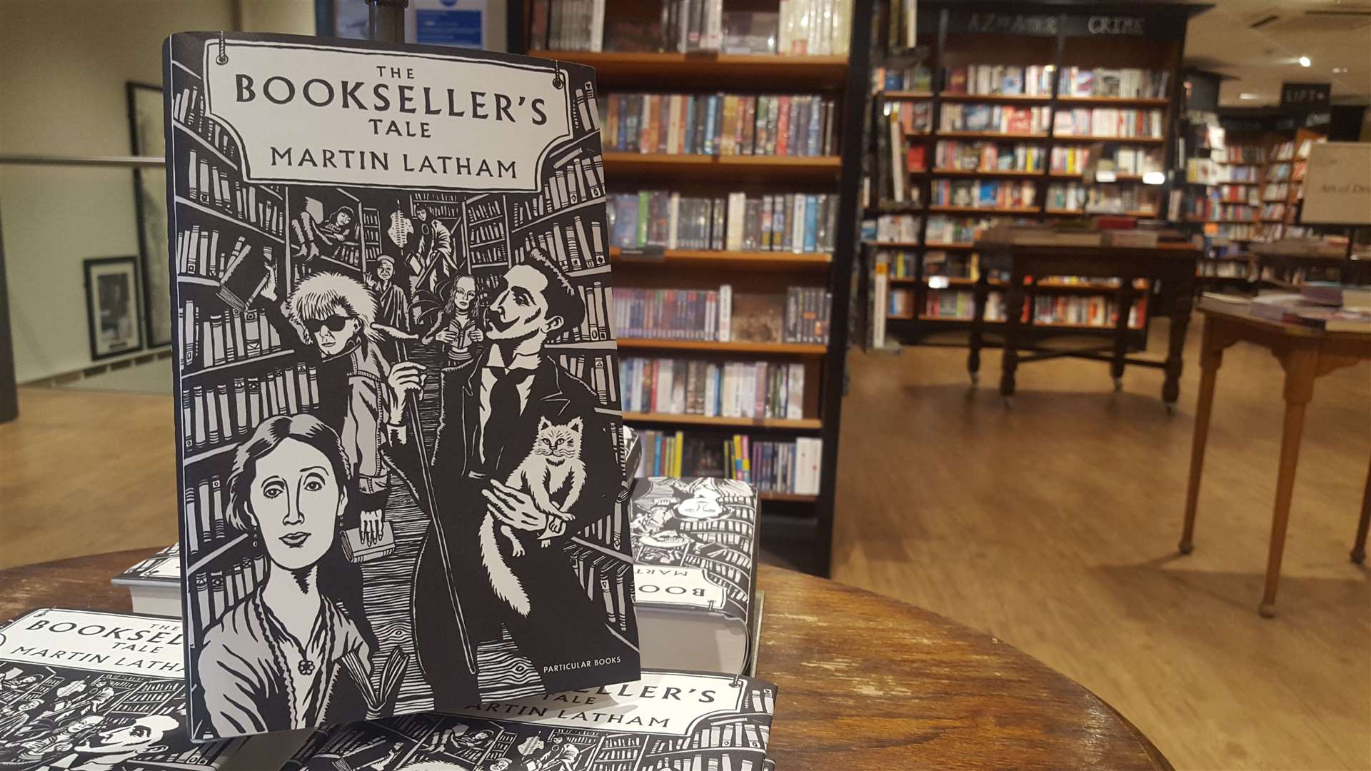 Martin Latham's new book naturally gets a showing in his own Waterstones branch