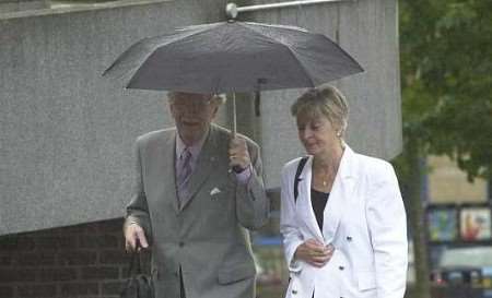 Geoffrey Breed arriving at Maidstone Crown Court today. Picture: BARRY CRAYFORD