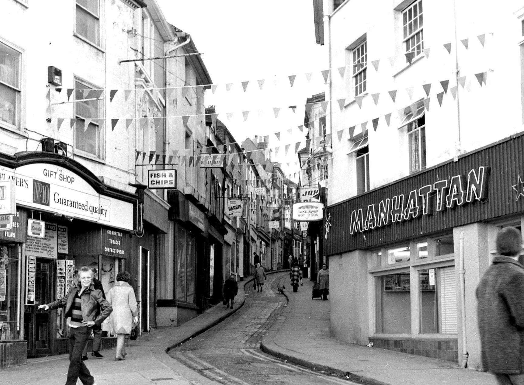 The Old High Street in November 1973