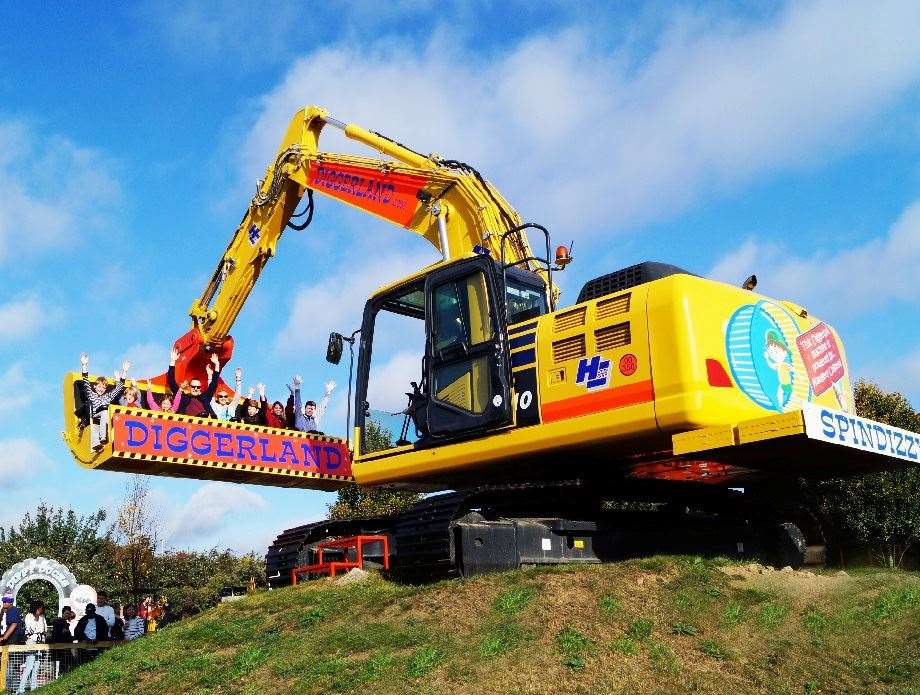 Diggerland in Medway Valley Leisure Park, Strood