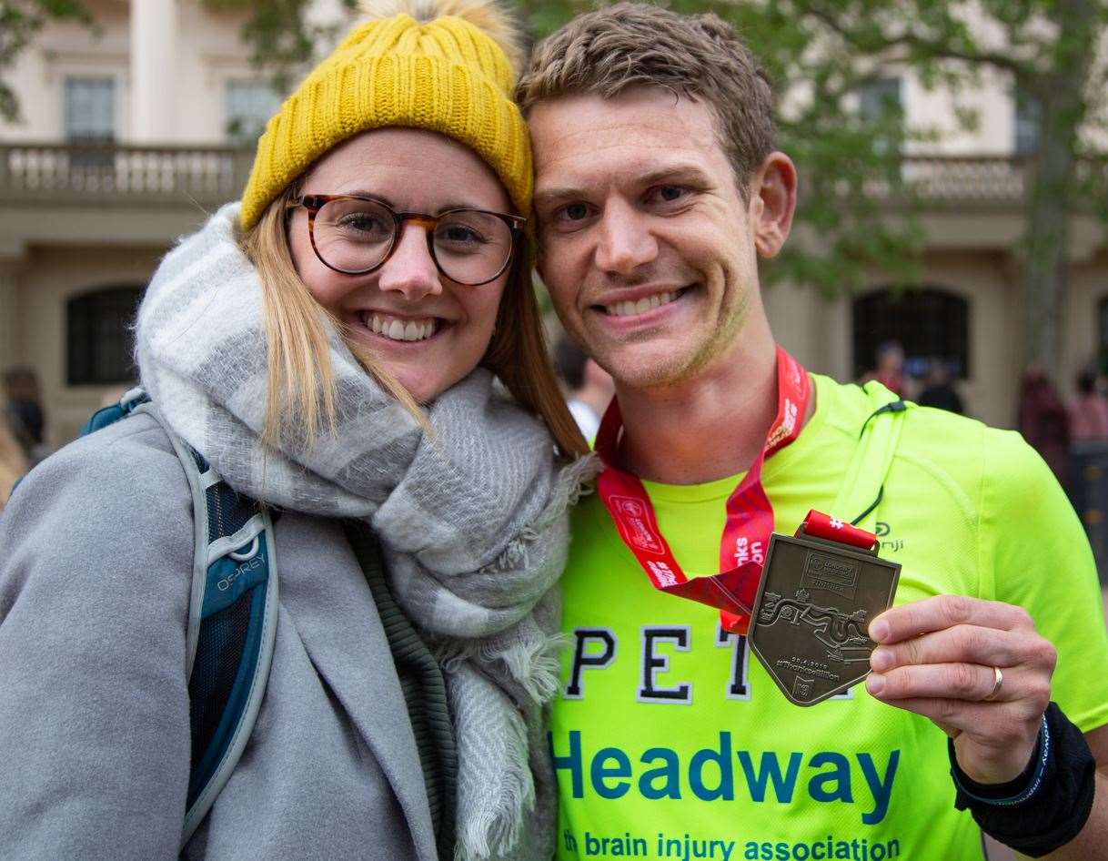Peter Brown took part in the London Marathon