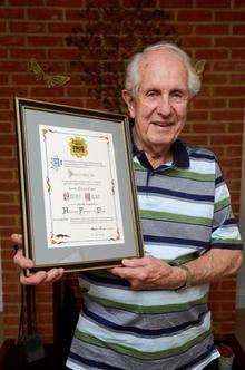 Peter Wilks, a former parish councillor for Iwade, has been made the first Honorary Freeman of the village