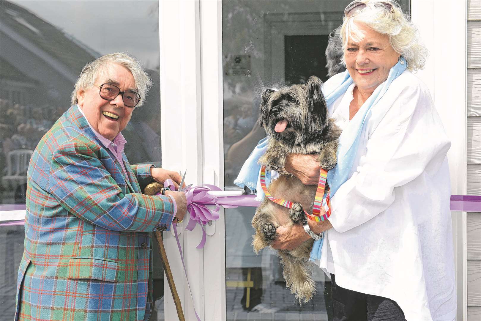 Ronnie Corbet and wife Anne officially open the new Last Chance Animal Rescue Sanctuary in New Romney