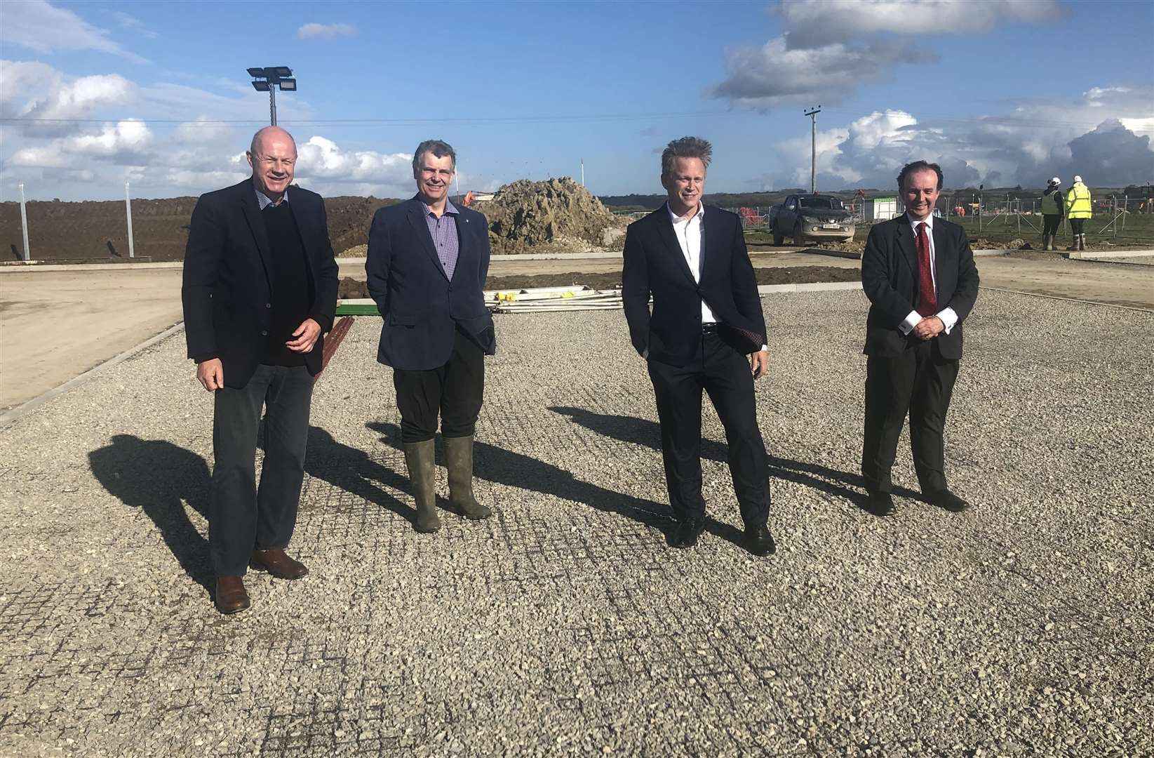 From left to right: MP Damian Green, ABC deputy leader Paul Bartlett, cabinet minister Grant Shapps and KCC leader Roger Gough on a visit to the site last month