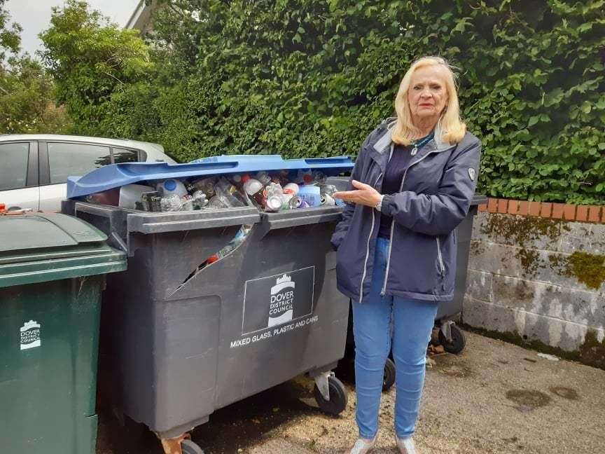 Jane Francis is at her wit's end and is having to dispose of her recycling elsewhere because communal bins are getting contaminated