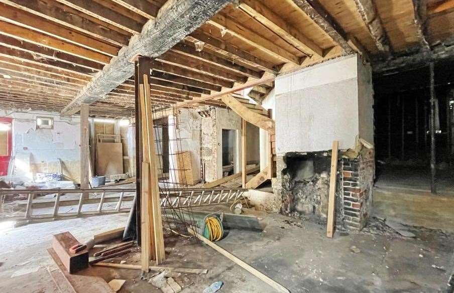The inside of the former Eagle Inn pub in Ramsgate. Picture: Clive Emson