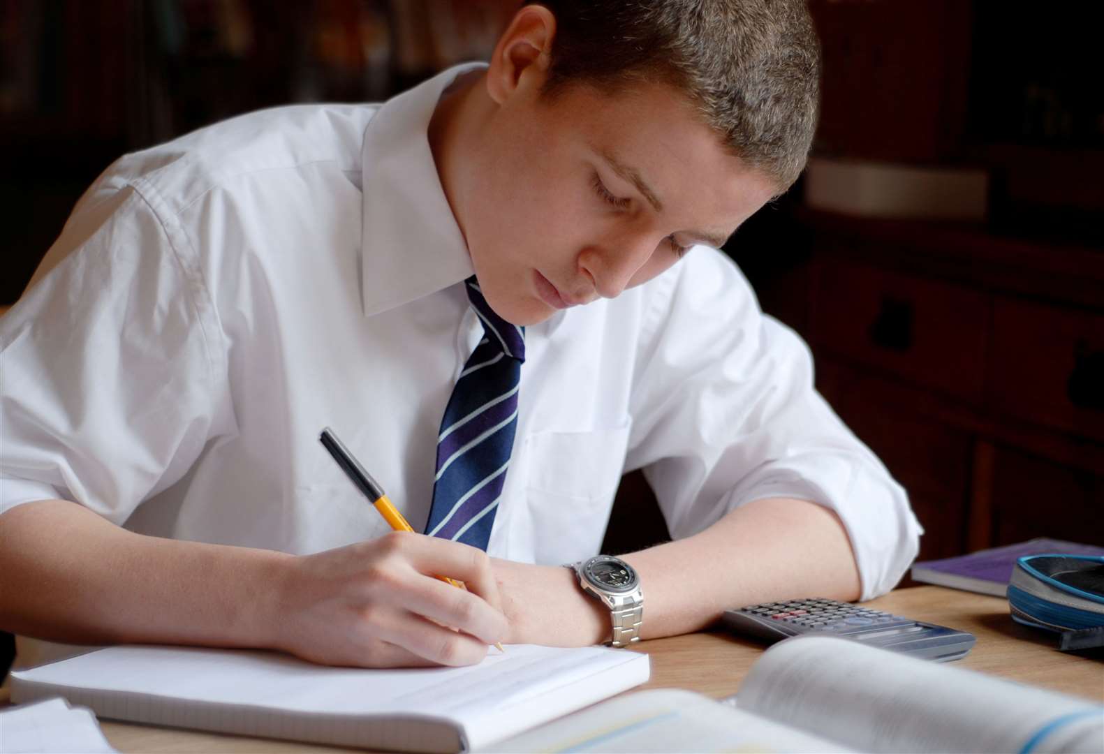 Exam istock images showing students revising and studying for exams.