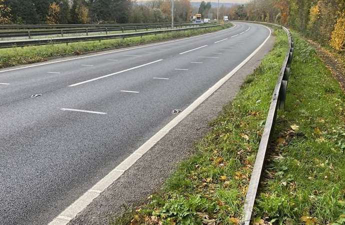 The crash happened on the A249 between Maidstone and Detling Hill. Picture: Google