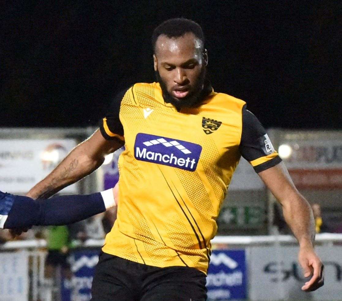 Reiss Greenidge is a recent addition at Maidstone. Picture: Steve Terrell