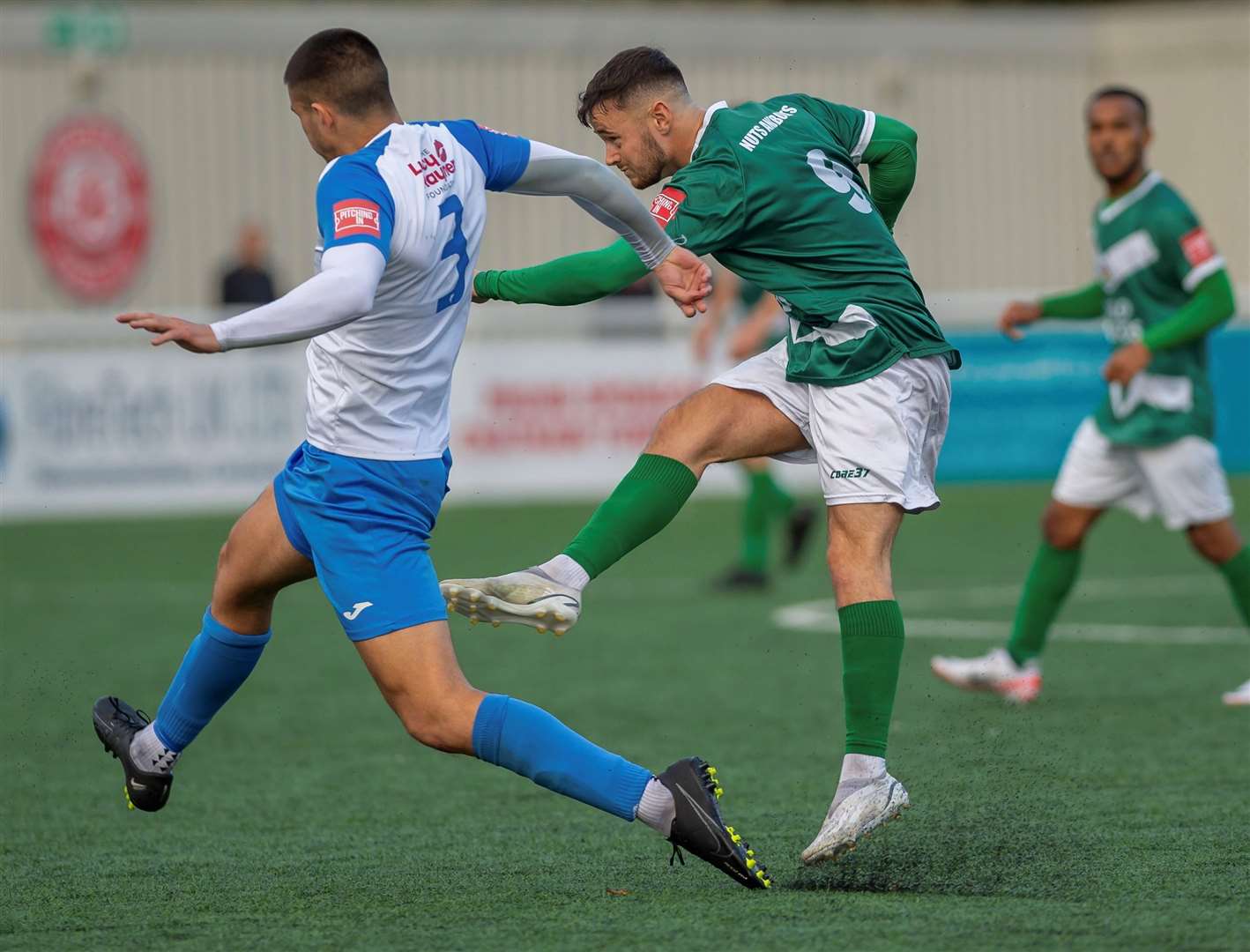 Ashford United striker Danny Parish in action against Merstham. Picture: Ian Scammell