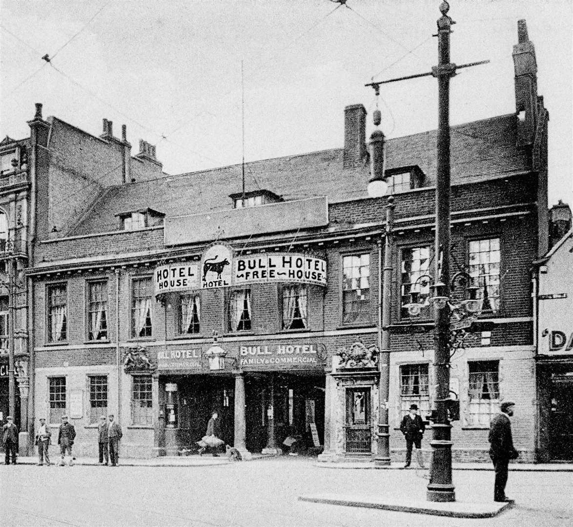 The Bull Hotel in Dartford in 1910. Picture: Dartford Borough Museum