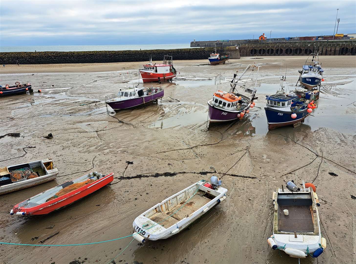 The mud at the harbour can be dangerous at low tide