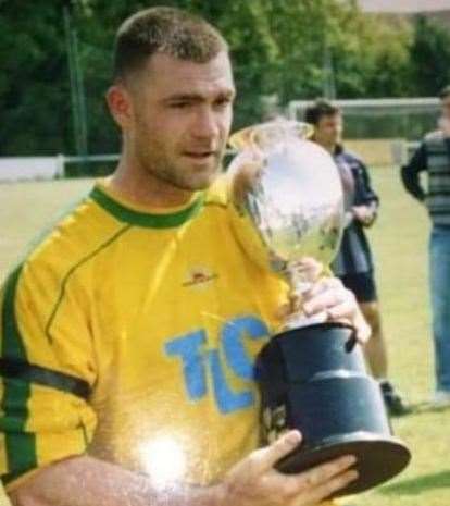 Martin during his time at Herne Bay FC