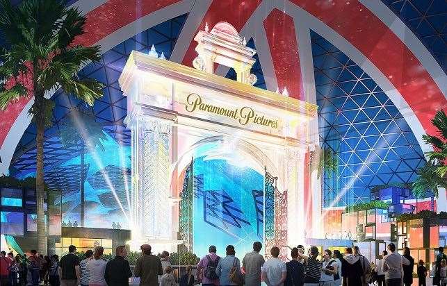 Paramount was first the naming rights partner, then pulled out, but later rejoined offering to lend the name of some of its biggest movies to rides. Now it’s locked in a legal case with the company behind the scheme. Picture: LRHC