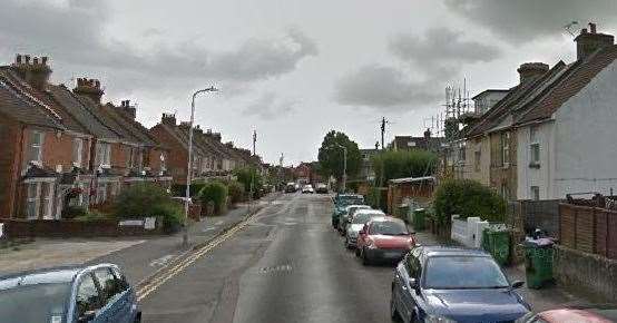 Thompson went to a man's home in Shaftesbury Avenue, Folkestone where she made threats. Picture: Google Maps