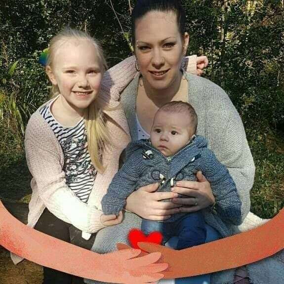 Mum Sophie with little Wesley and doting sister, Alisha (8871069)