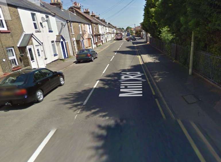 Police located the abandoned MG in Mill Road. Picture: Google Maps